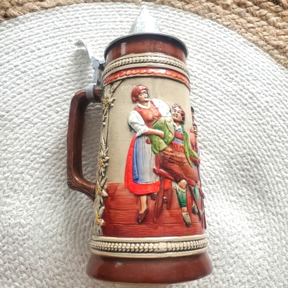 NEW with original paper booklet Original Gerzit Gerz Beer Stein Vintage